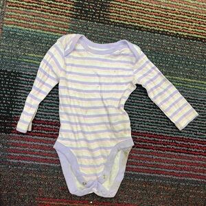 Place Lavender and White Striped Bodysuit
